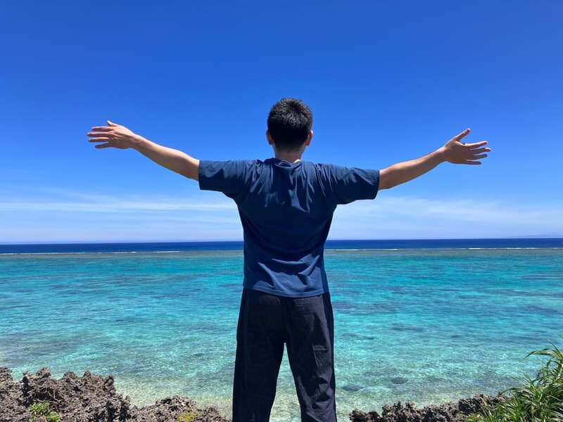 夫婦旅行で行った与論島
