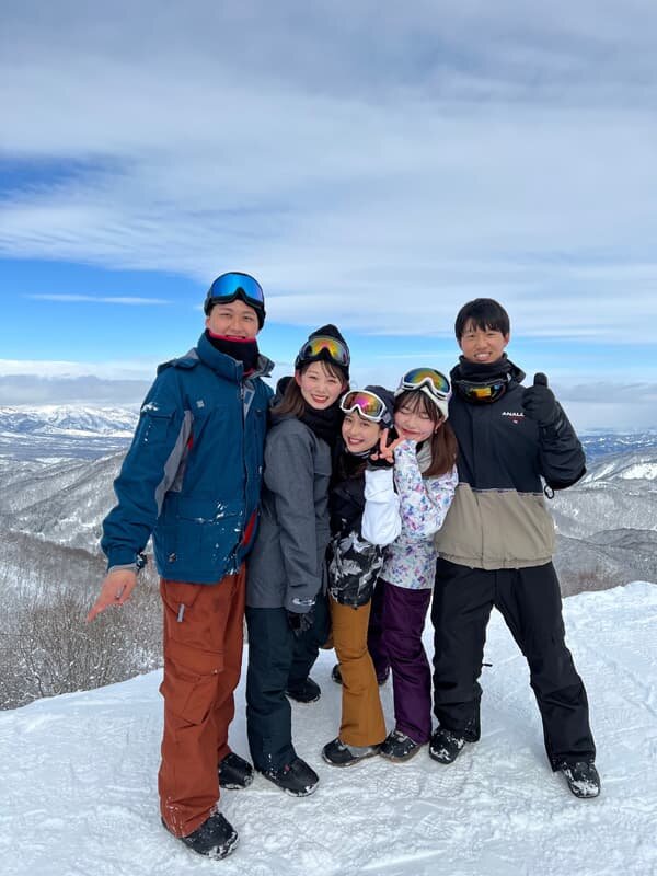 同期とスノボ旅行