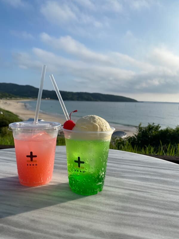 海が見えるカフェ