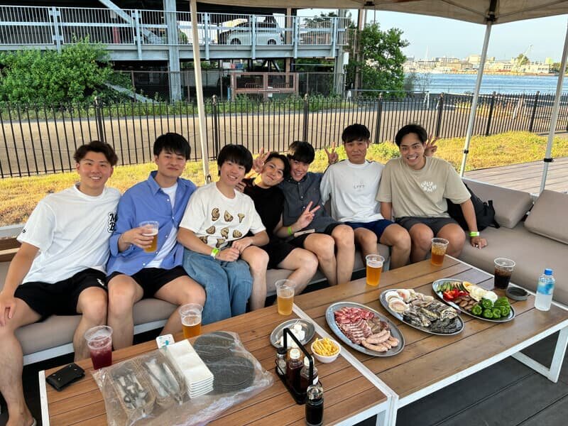 大学時代の友達とBBQ