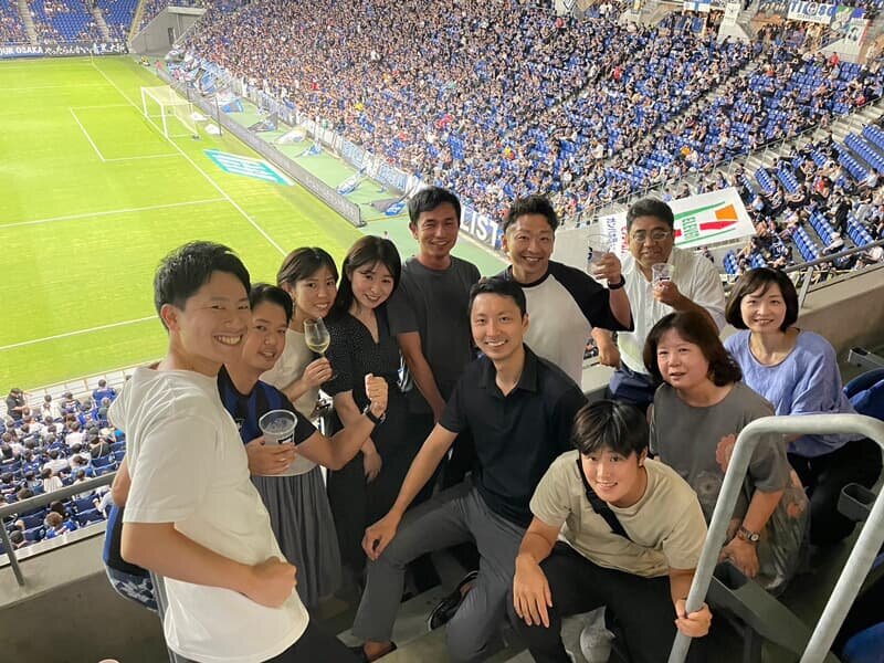 サッカー観戦