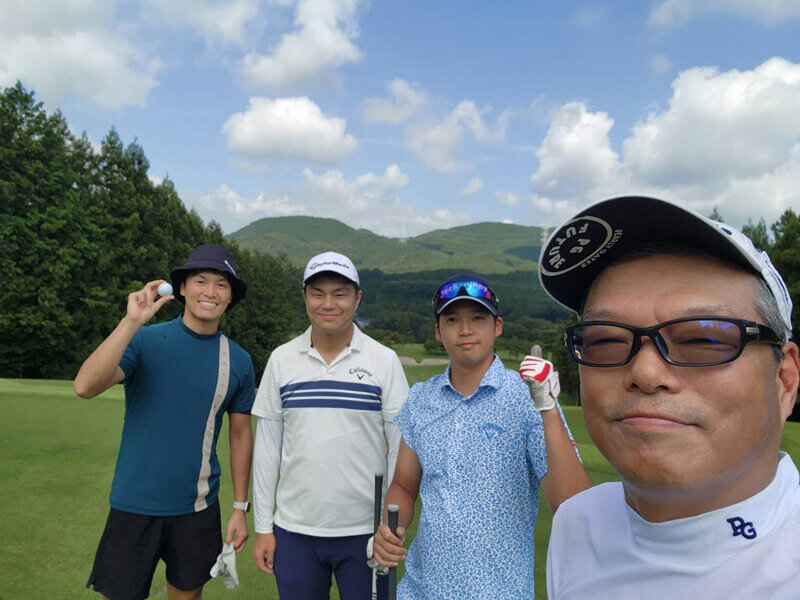 大学時代の友人とゴルフ